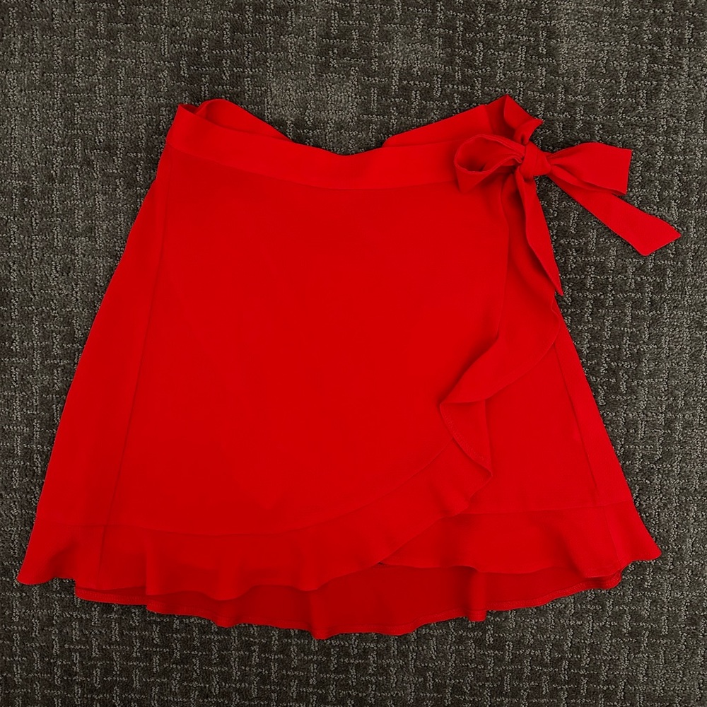 Show Me Your MUMU wrap skirt red small S